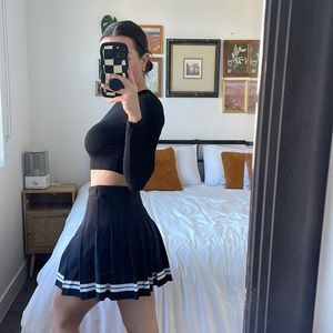 Black cheer skirt NEVER WORN